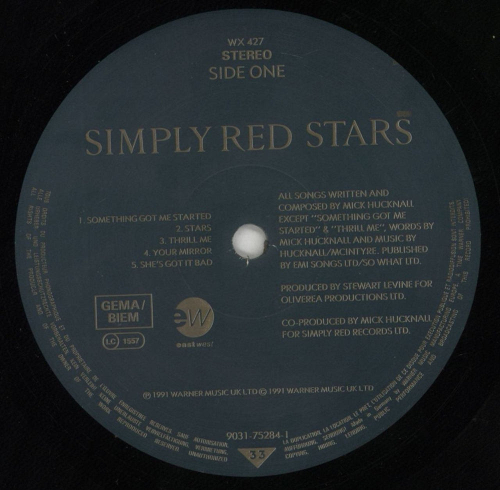 Simply Red Stars - EX UK vinyl LP album (LP record) REDLPST669211