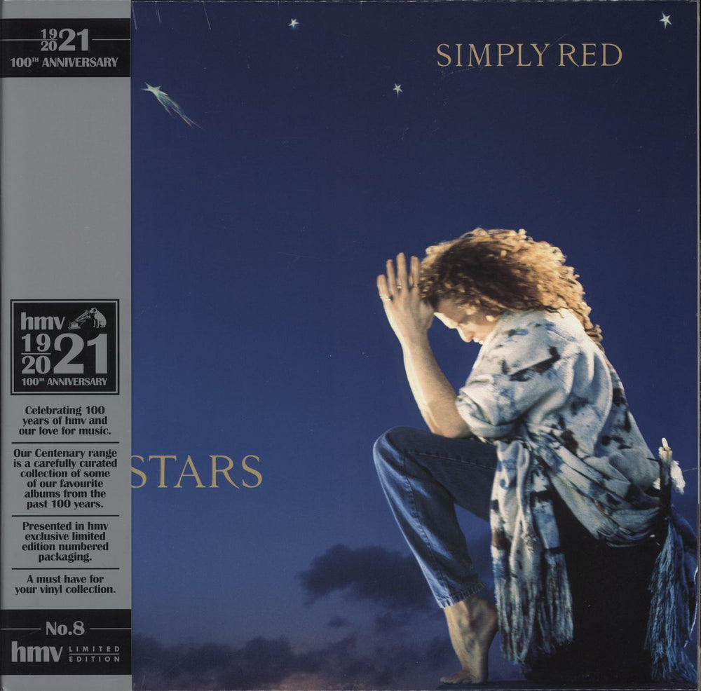 Simply Red Stars: HMV Centenary - Blue Vinyl - Sealed UK vinyl LP album (LP record) 0190296726323