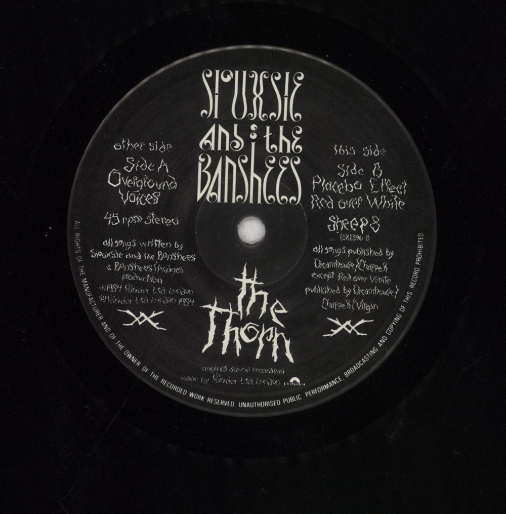 Siouxsie & The Banshees The Thorn EP UK 12" vinyl single (12 inch record / Maxi-single) SIO12TH83491