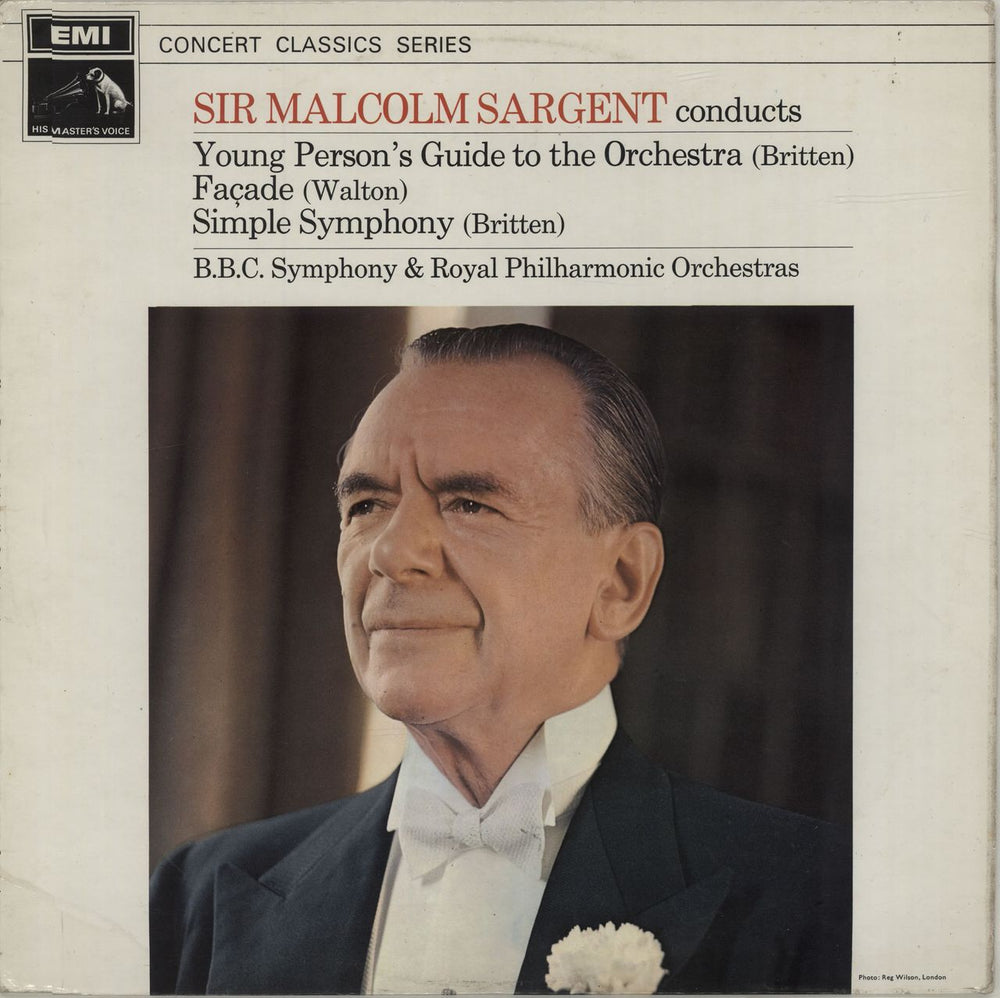 Sir Malcolm Sargent Britten: Young Person's Guide To The Orchestra / Walton: Facade / Britten: Simple Symphony UK vinyl LP album (LP record) SXLP30114