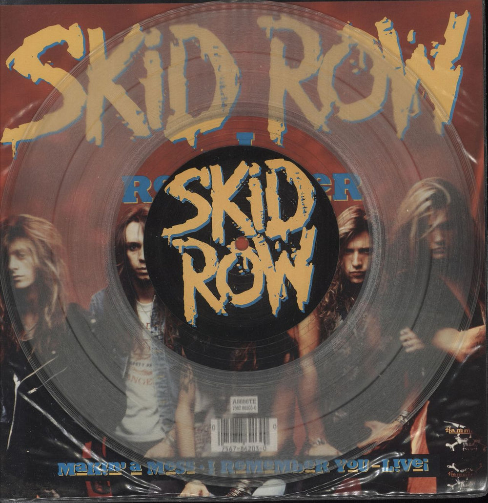 Skid Row (80s) I Remember You - Clear Vinyl UK 10" vinyl single (10 inch record) A8886TE