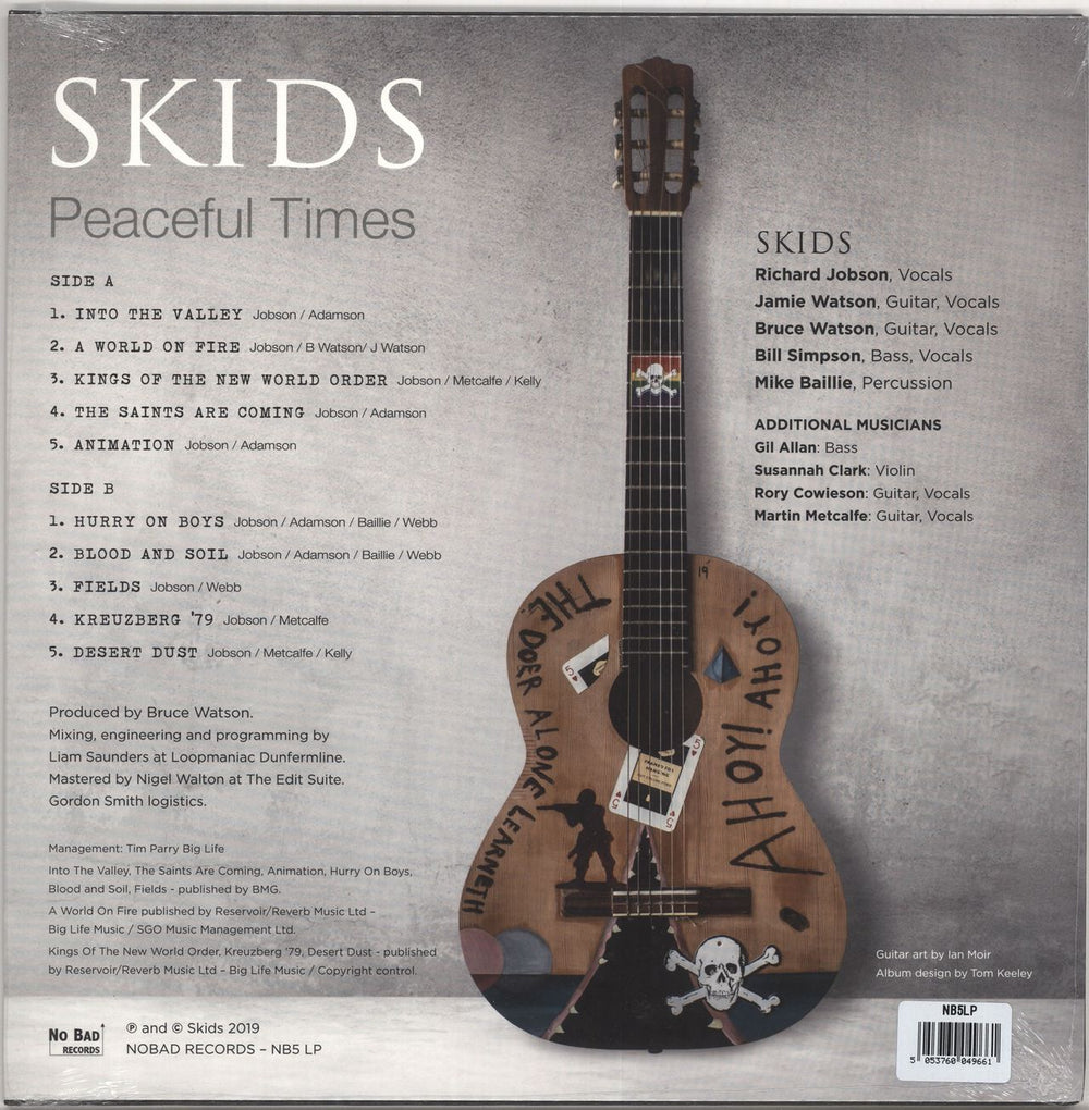 Skids Peaceful Times - White Vinyl - Sealed UK vinyl LP album (LP record) 5053760049661