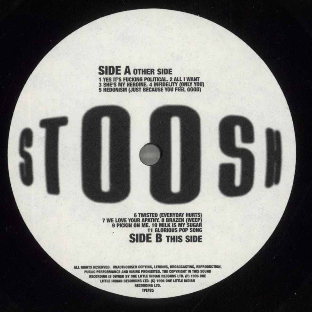 Skunk Anansie Stoosh UK vinyl LP album (LP record) SKULPST877614