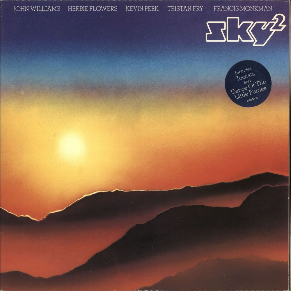 Sky (John Williams) Sky 2 - Stickered Sleeve UK 2-LP vinyl record set (Double LP Album) ADSKY2