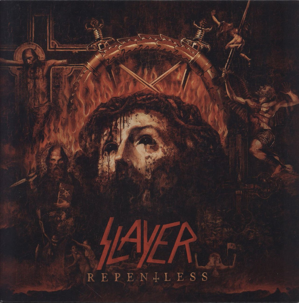 Slayer Repentless UK vinyl LP album (LP record) NBR33591