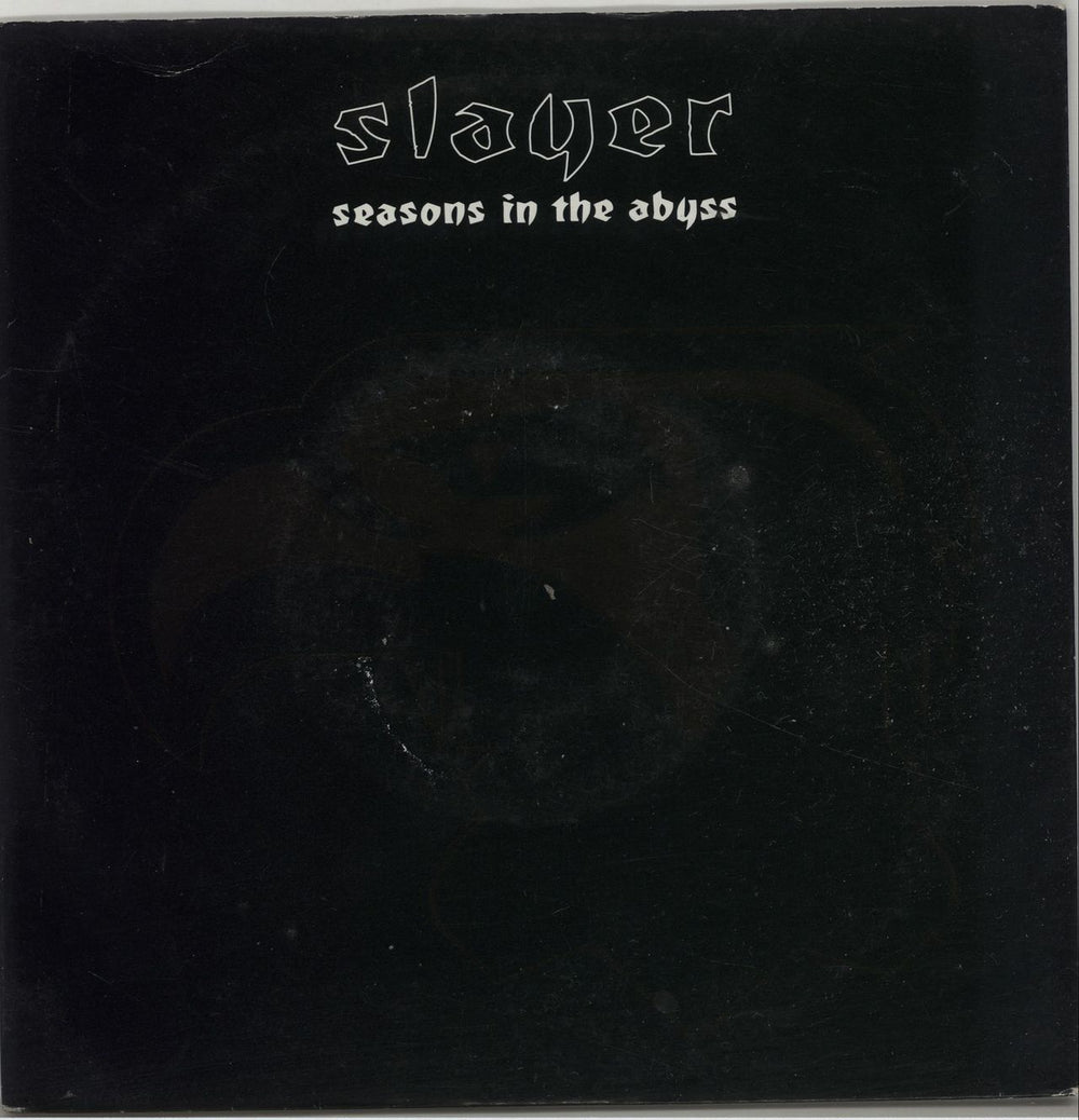 Slayer Seasons In The Abyss UK 7" vinyl single (7 inch record / 45) DEFA9