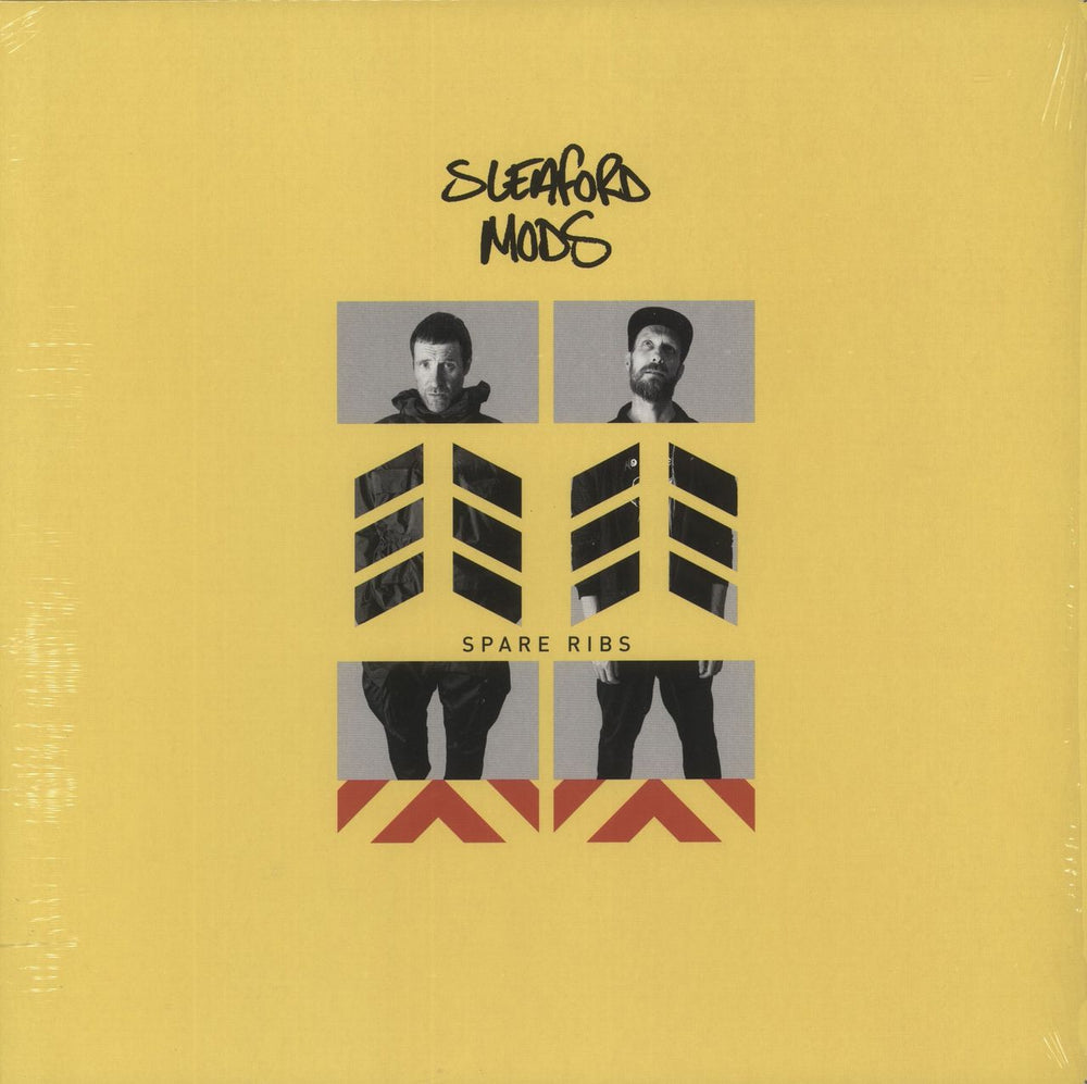 Sleaford Mods Spare Ribs - Autographed Print UK vinyl LP album (LP record) RT0197LP