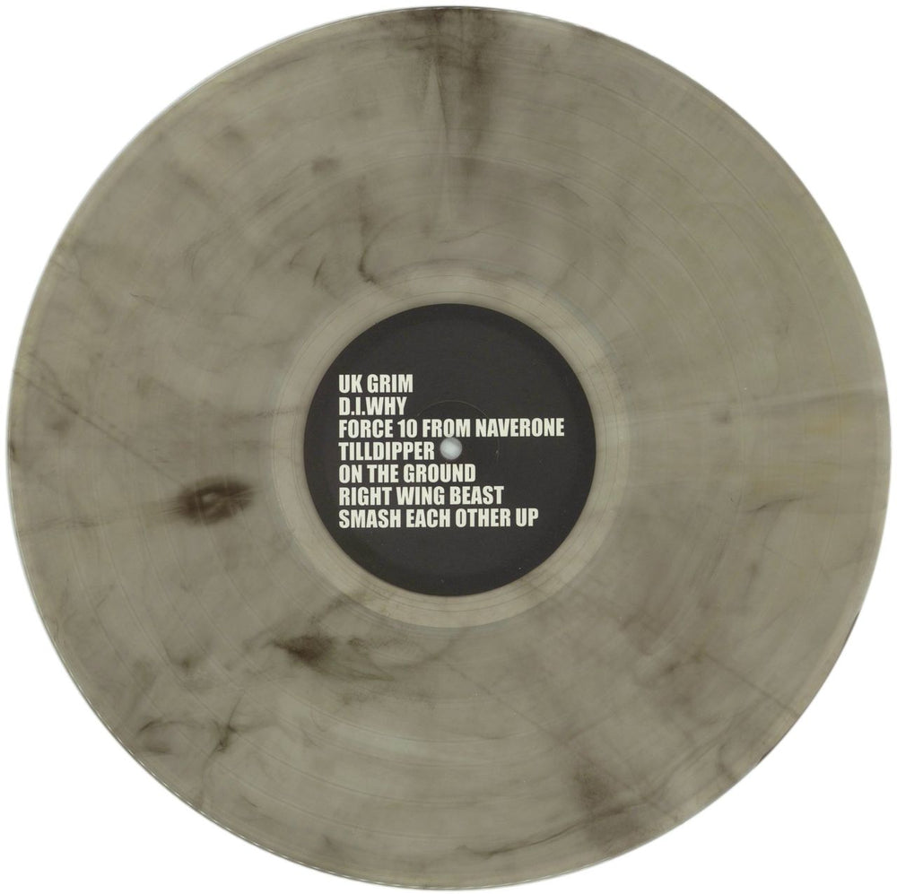 Sleaford Mods UK Grim - Pink Gel Sleeve - Black Smoke Vinyl UK vinyl LP album (LP record) Y2OLPUK865974