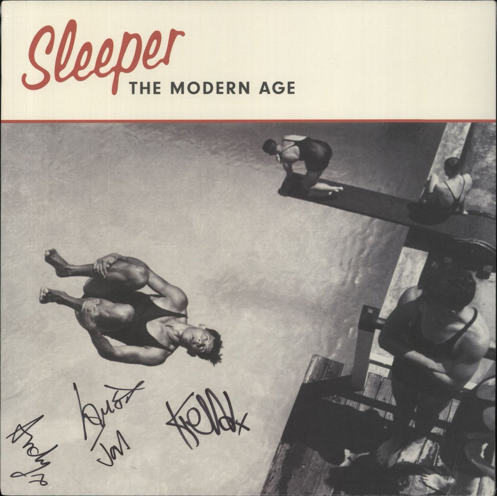 Sleeper The Modern Age - Red Vinyl + Fully Autographed - Sealed UK vinyl LP album (LP record) SLEEP19LPC1