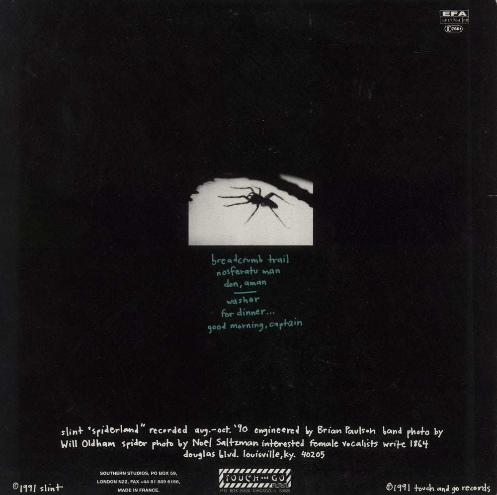 Slint Spiderland - 1st + Title Sticker - EX French vinyl LP album (LP record)