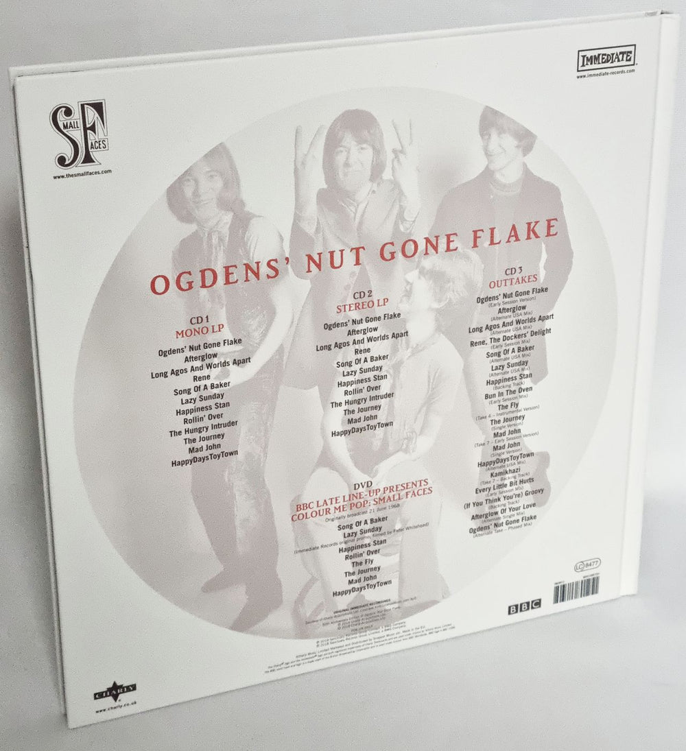 Small Faces Ogdens' Nut Gone Flake: 50th Anniversary UK 3-disc CD/DVD Set SMF3DOG771429