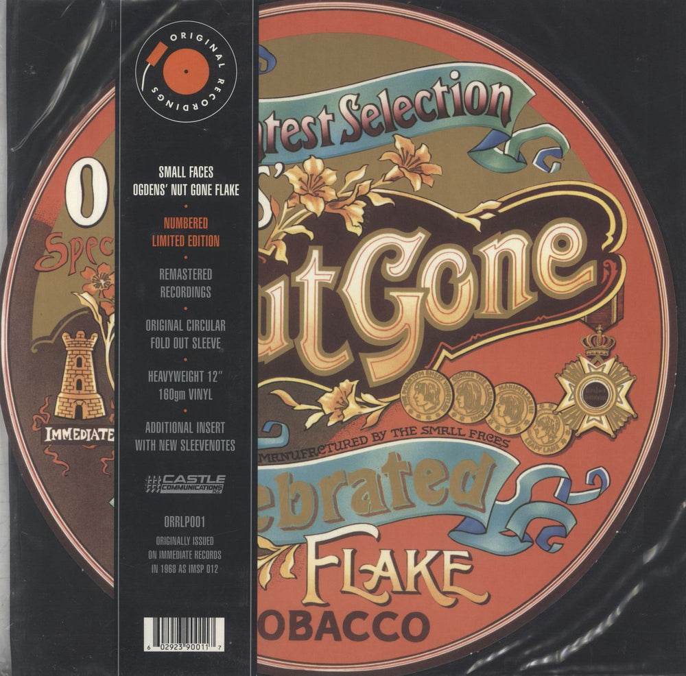 Small Faces Ogdens' Nut Gone Flake UK vinyl LP album (LP record) ORRLP001