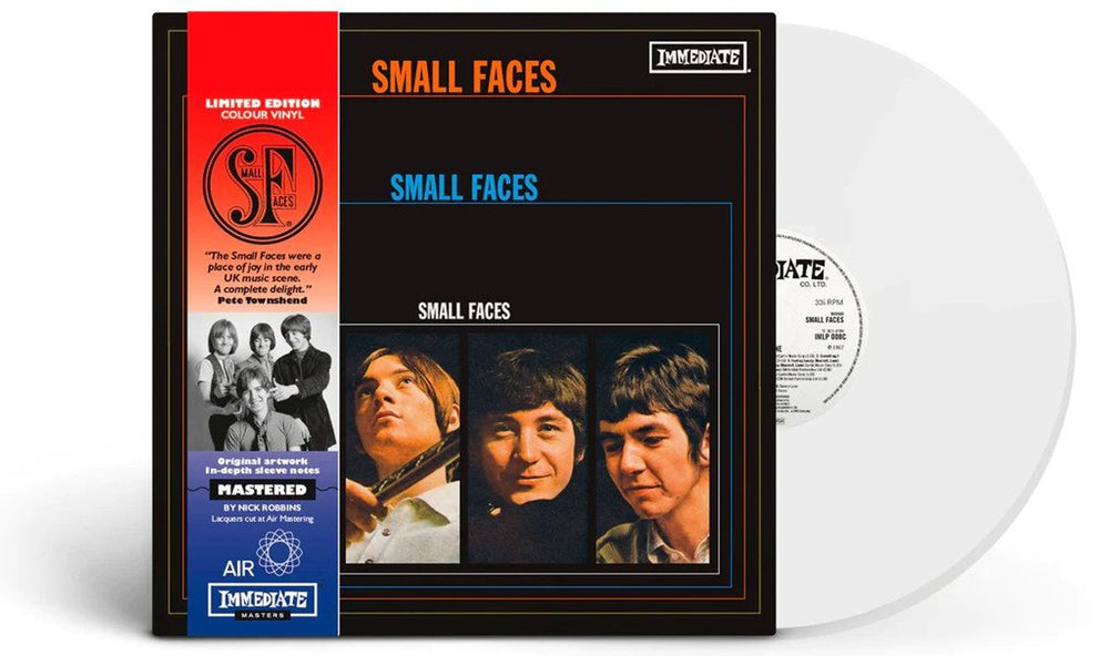 Small Faces Small Faces - White Vinyl + Obi UK vinyl LP album (LP record) IMLP008C