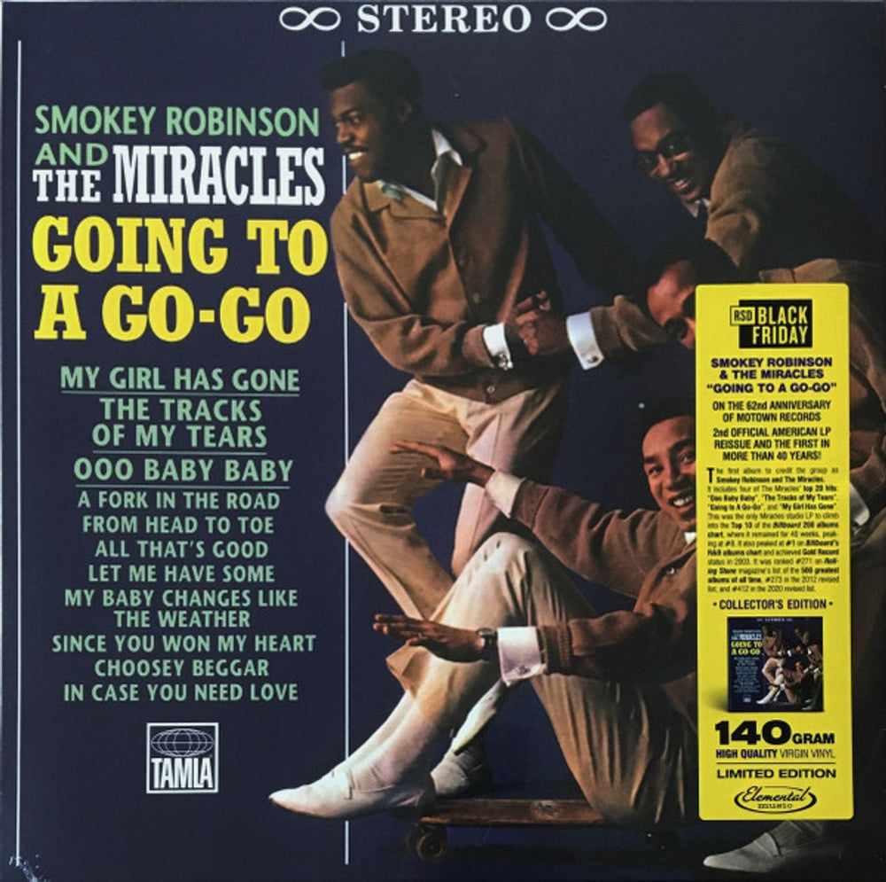 Smokey Robinson & The Miracles Going To A Go-Go - 140 Gram Virgin Vinyl Edition - Sealed US vinyl LP album (LP record) 620902