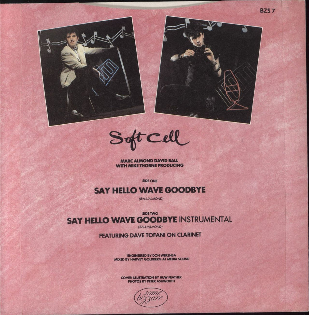 Soft Cell Say Hello Wave Goodbye - Injection + Sleeve UK 7" vinyl single (7 inch record / 45)