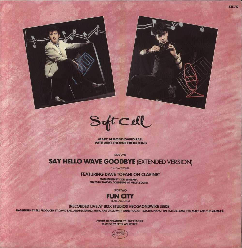 Soft Cell Say Hello Wave Goodbye UK 12" vinyl single (12 inch record / Maxi-single)