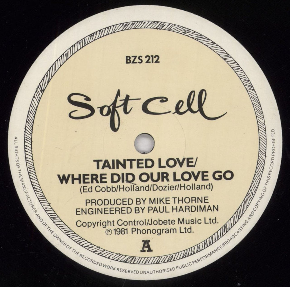 Soft Cell Tainted Love / Where Did Our Love Go - Shrink UK 12" vinyl single (12 inch record / Maxi-single) SOF12TA829708