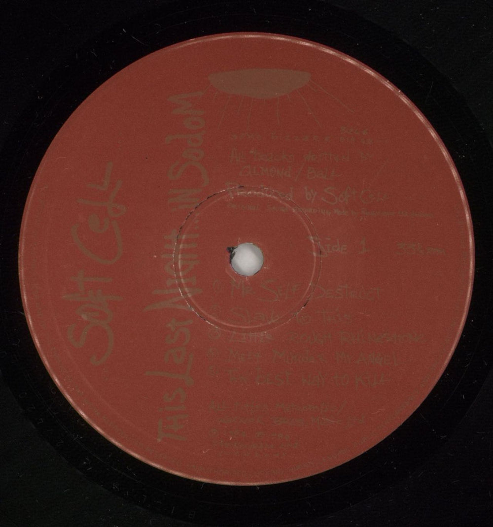 Soft Cell This Last Night In Sodom-VG UK vinyl LP album (LP record) SOFLPTH786852