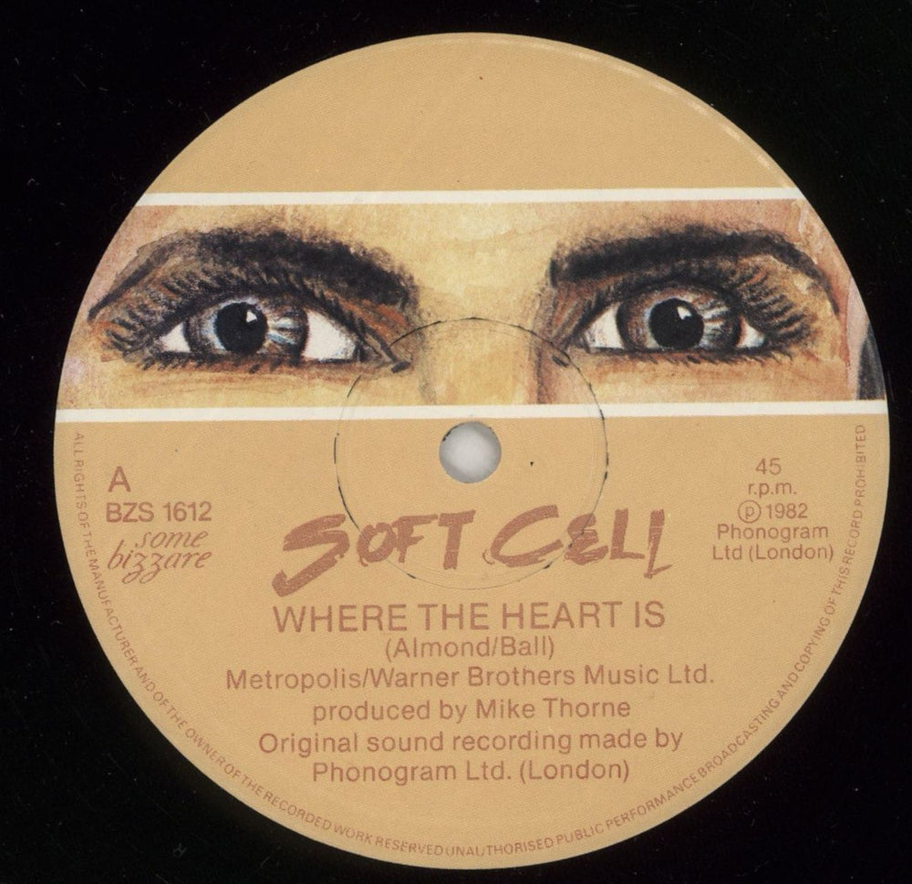 Soft Cell Where The Heart Is UK 12" vinyl single (12 inch record / Maxi-single) SOF12WH27953