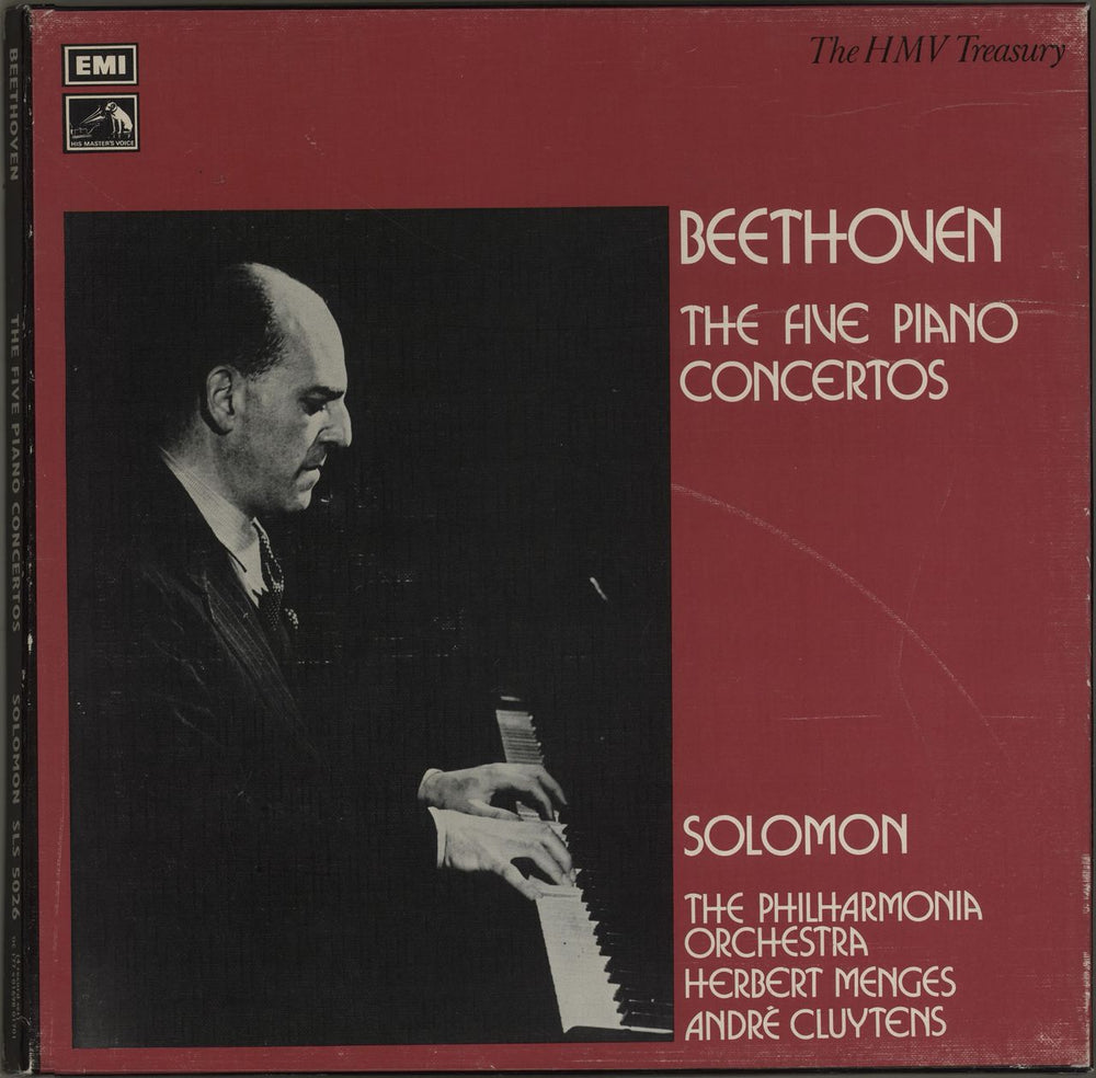 Solomon Beethoven: The Five Piano Concertos UK Vinyl Box Set SLS5026