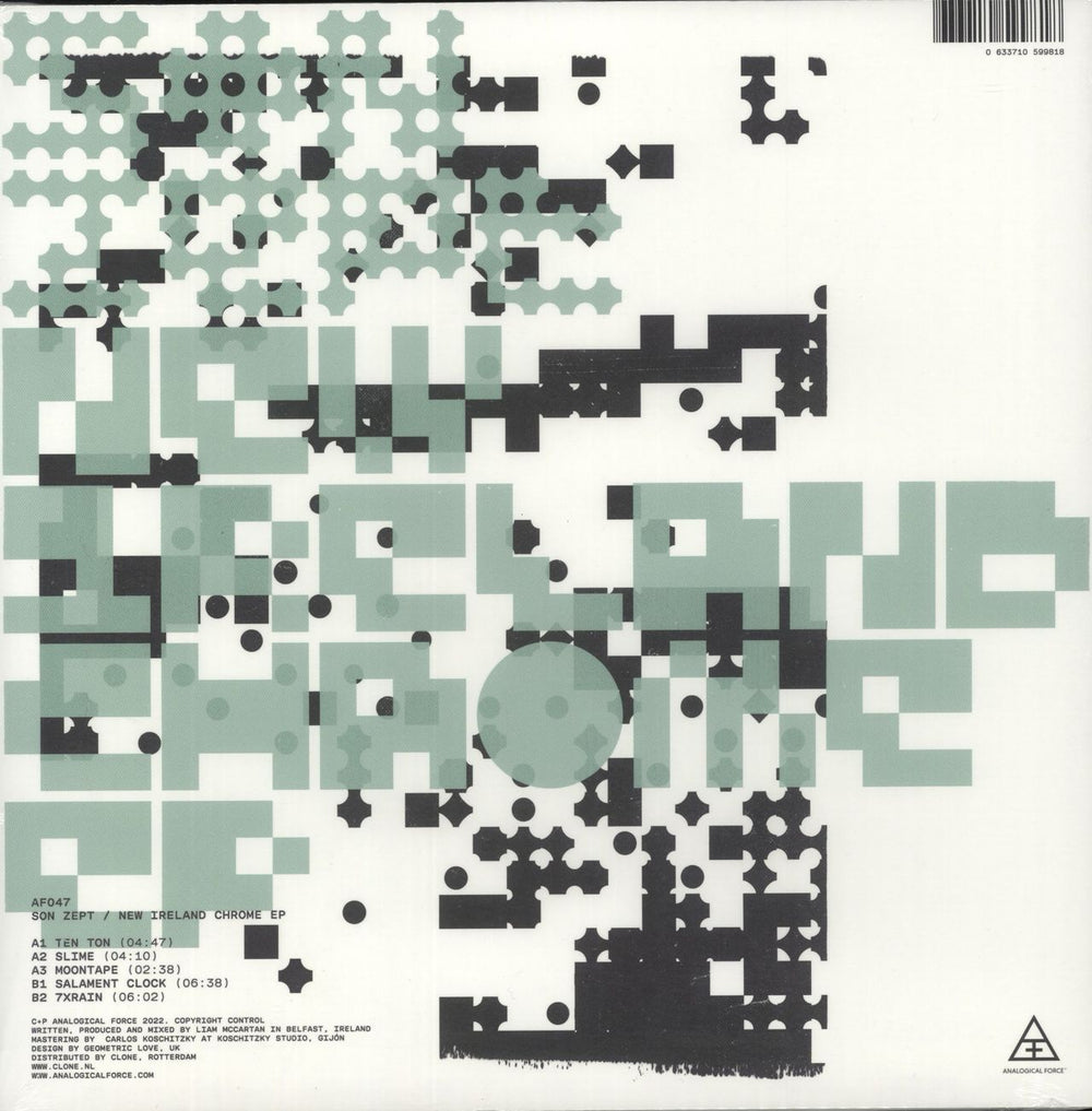 Son Zept New Ireland Chrome EP - Green Transparent Vinyl Spanish 12" vinyl single (12 inch record / Maxi-single) 0633710599818