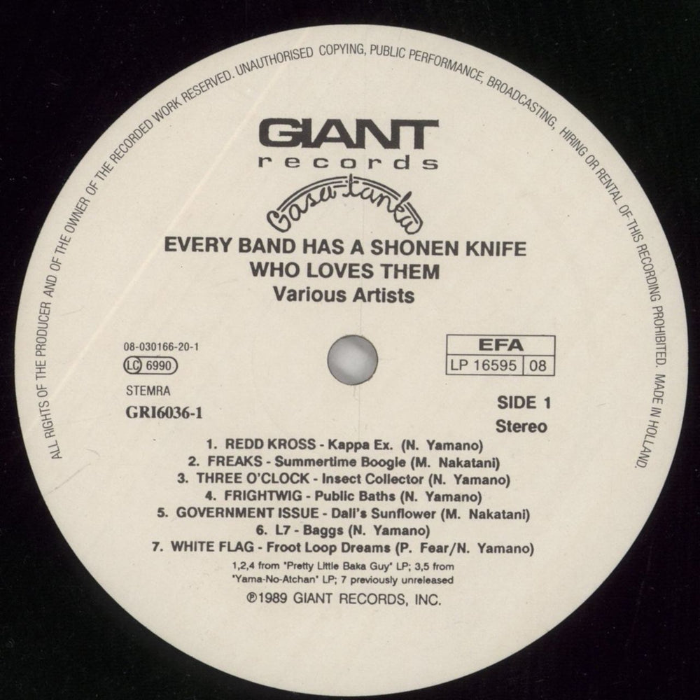 Sonic Youth Burning Farm - Shonen Knife Tribute Dutch vinyl LP album (LP record) S-YLPBU515204