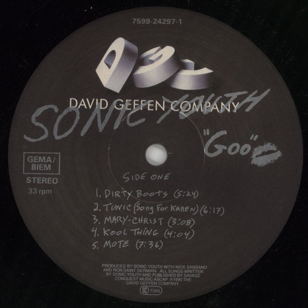 Sonic Youth Goo - 1st - EX German vinyl LP album (LP record) S-YLPGO859294