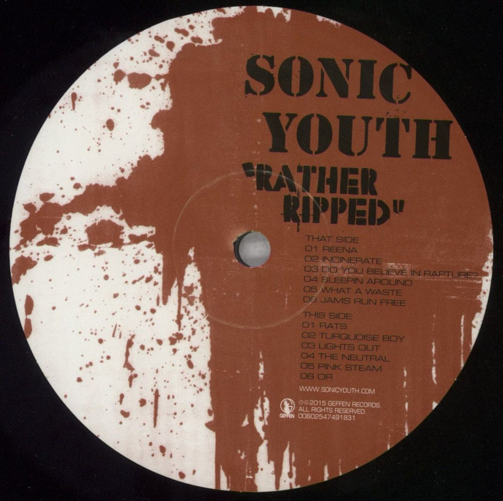 Sonic Youth Rather Ripped UK vinyl LP album (LP record) S-YLPRA841587