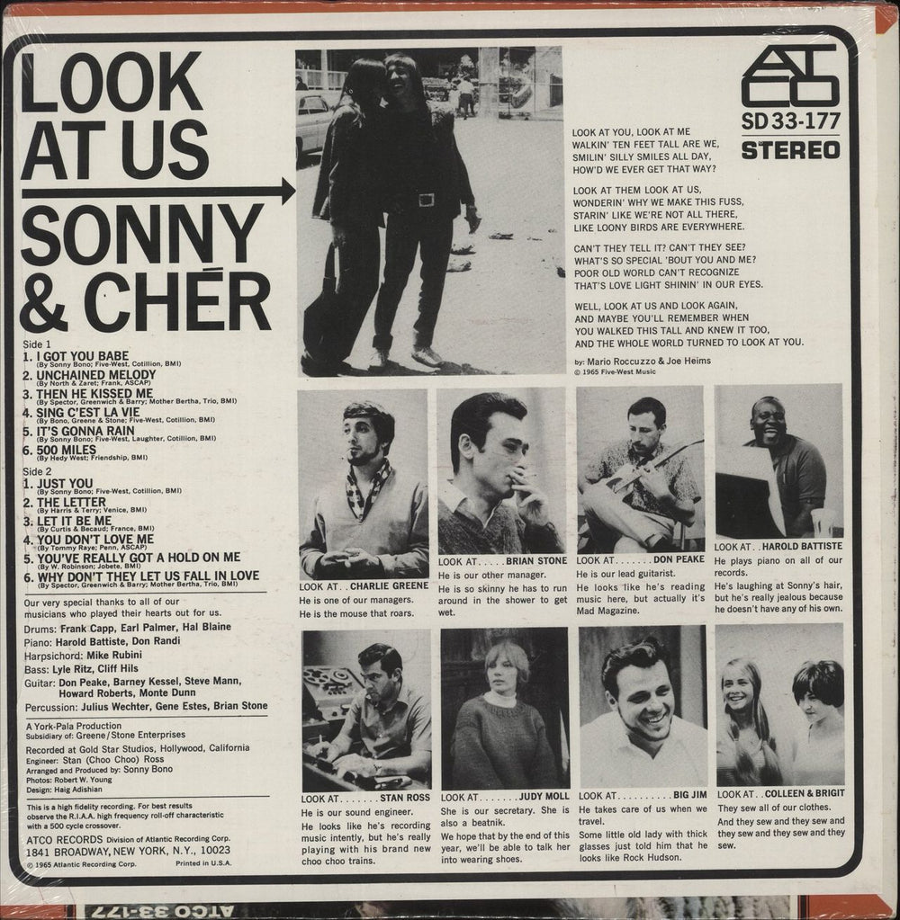 Sonny & Cher Look At Us - Sealed US vinyl LP album (LP record)