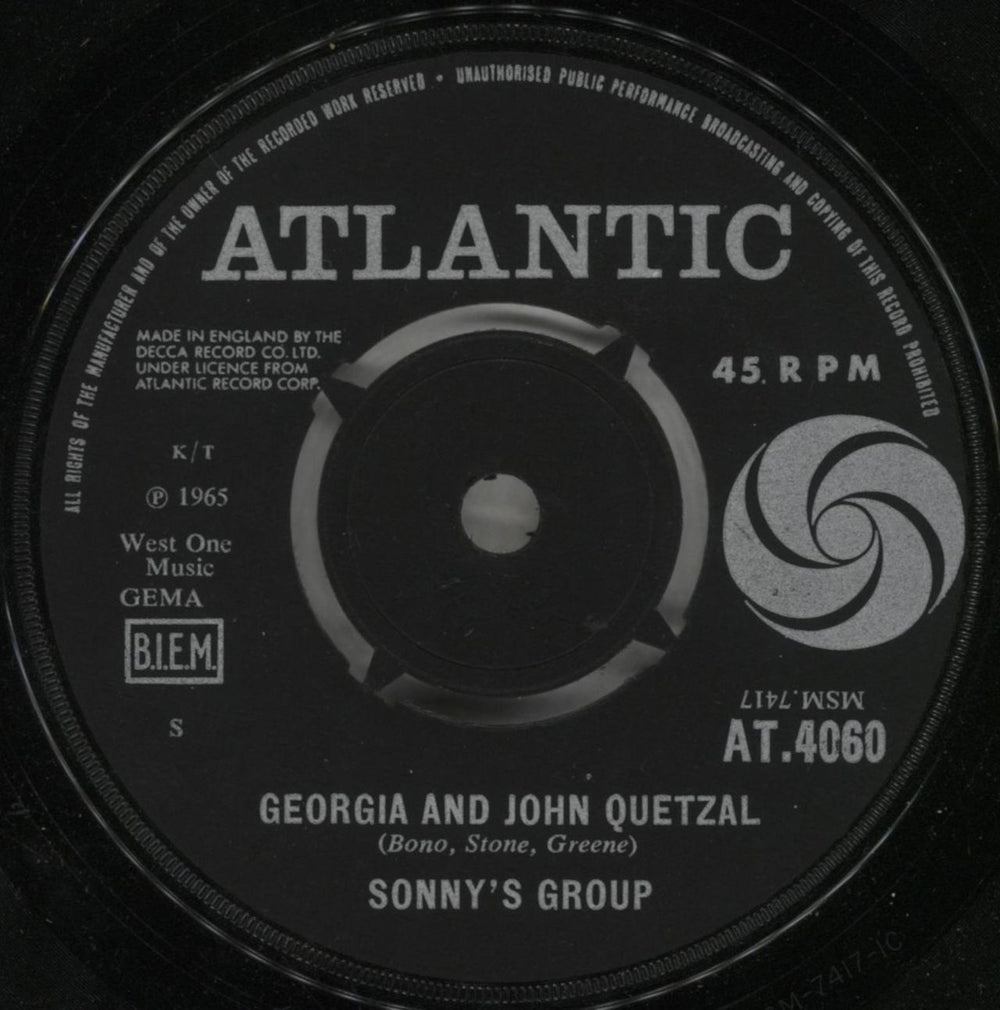 Sonny Bono The Revolution Kind UK 7" vinyl single (7 inch record / 45) U-Y07TH491918