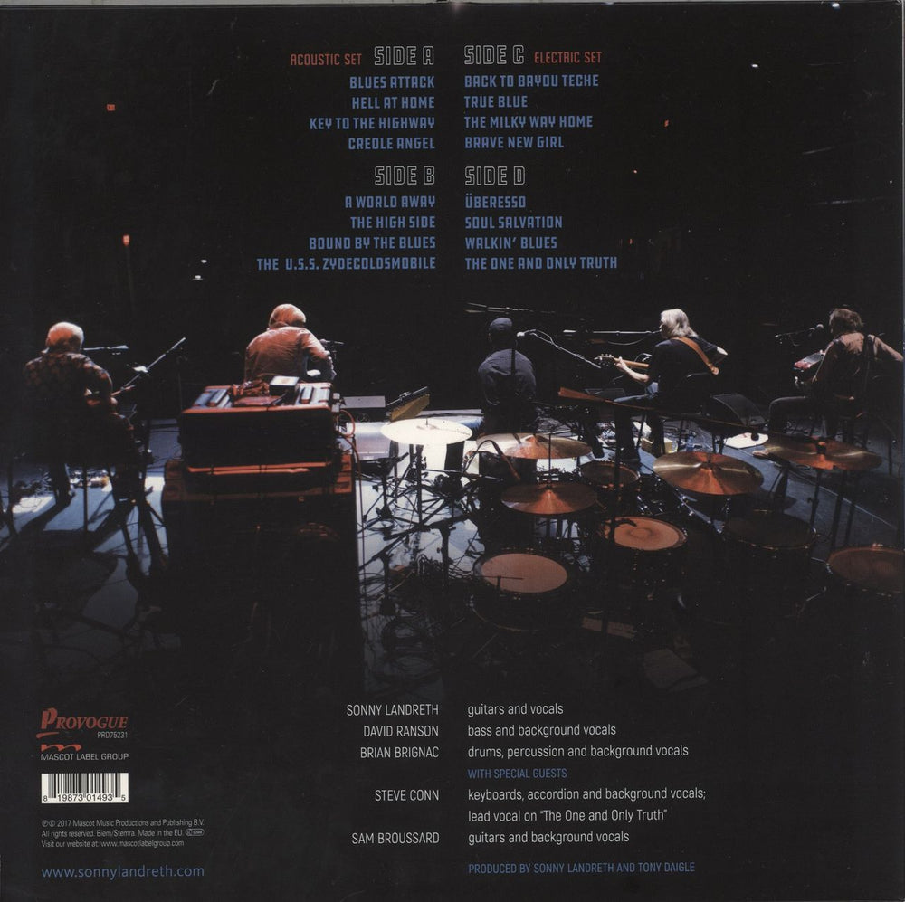 Sonny Landreth Recorded Live In Lafayette - 180 Gram Vinyl UK 2-LP vinyl record set (Double LP Album) 819873014935