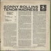 Sonny Rollins Tenor Madness US vinyl LP album (LP record)