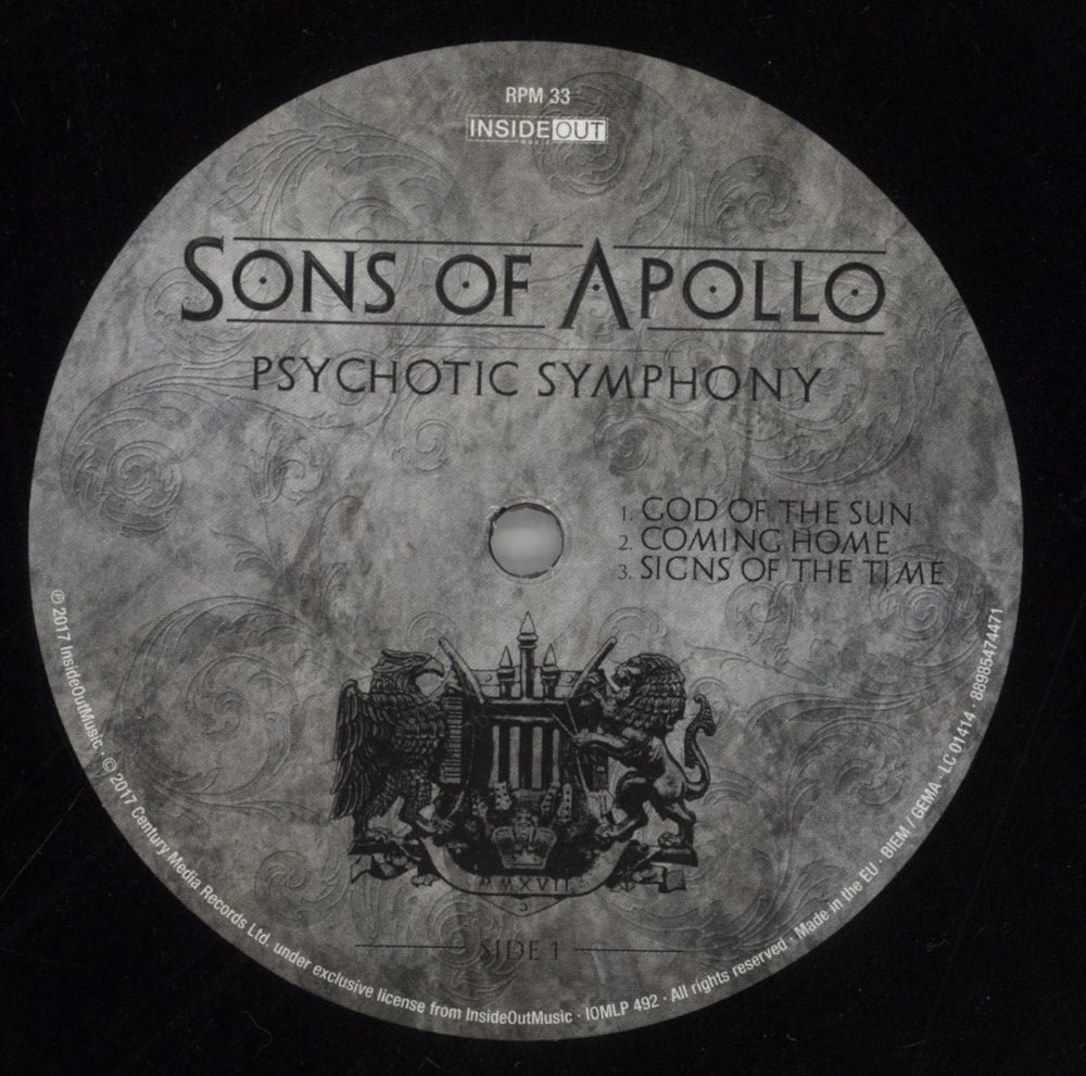 Sons Of Apollo Psychotic Symphony - 18Ogram UK 2-LP vinyl record set (Double LP Album) 5P52LPS859749