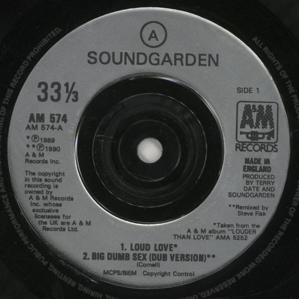 Soundgarden Loud Love E.P. UK 7" vinyl single (7 inch record / 45) SOU07LO863062