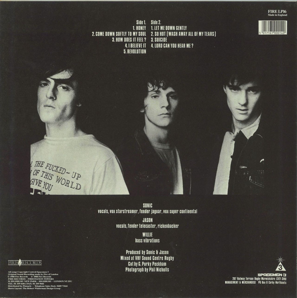 Spacemen 3 Playing With Fire - 1st - EX UK vinyl LP album (LP record) 5017161000140