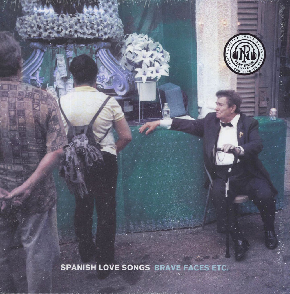 Spanish Love Songs Brave Faces Etc - Doublemint With Heavy White Splatter Vinyl UK 2-LP vinyl record set (Double LP Album) PNE327