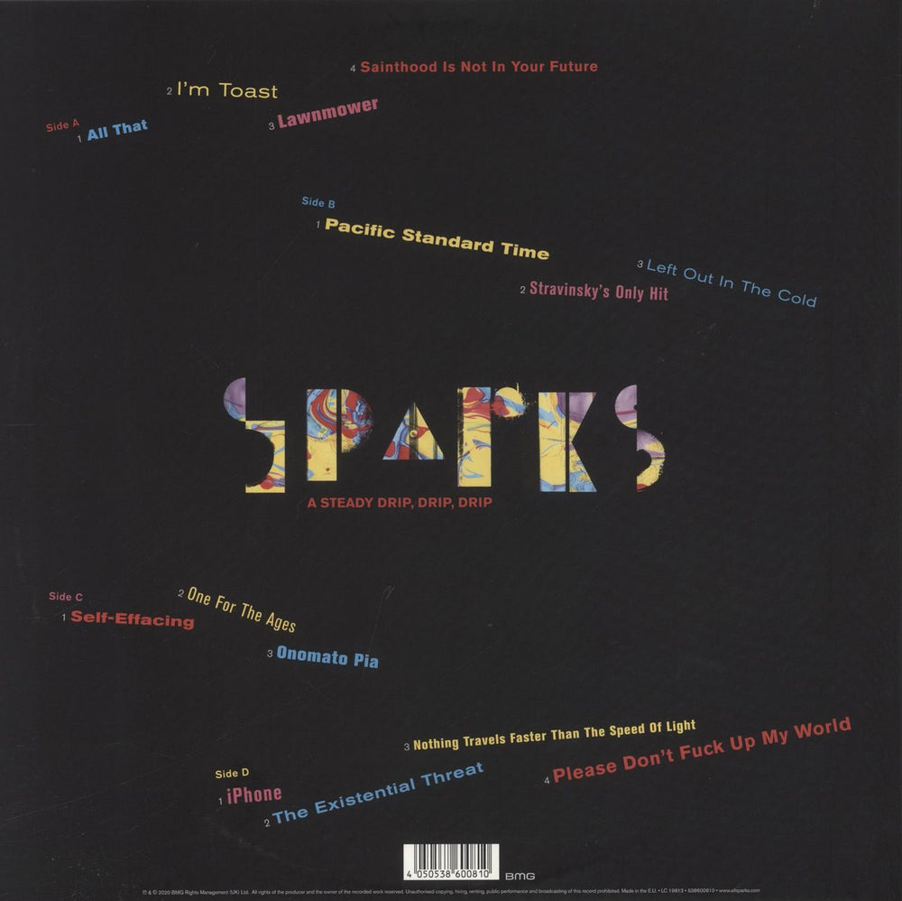 Sparks A Steady Drip, Drip, Drip - 180gm UK 2-LP vinyl record set (Double LP Album) 4050538603248