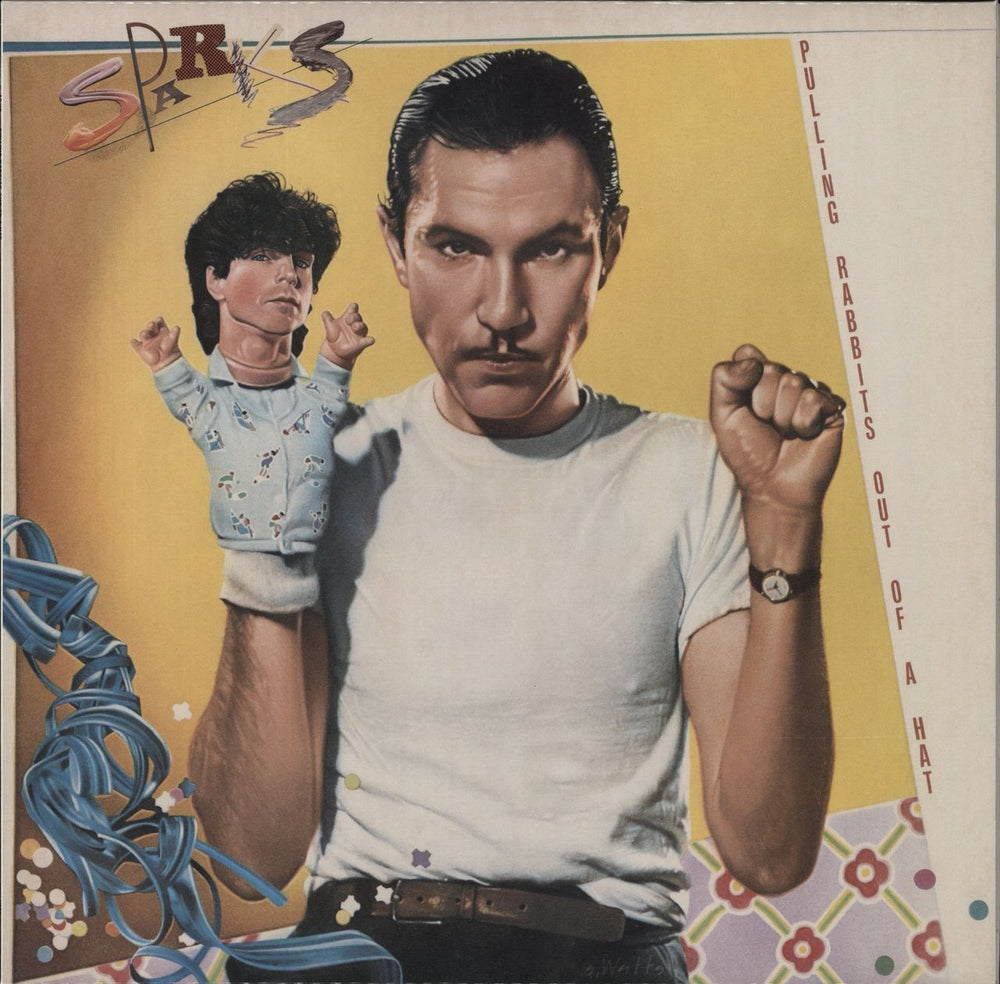 Sparks Pulling Rabbits Out Of A Hat - Yellow Vinyl UK vinyl LP album (LP record) V303 (REP2410)