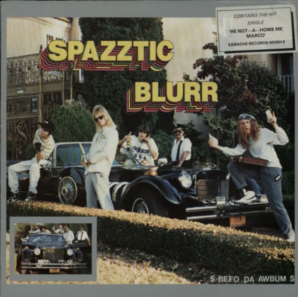 Spazztic Blurr Before... And After UK vinyl LP album (LP record) MOSH5