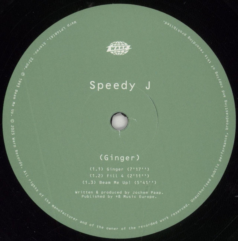 Speedy J Ginger UK 2-LP vinyl record set (Double LP Album) U5-2LGI848612