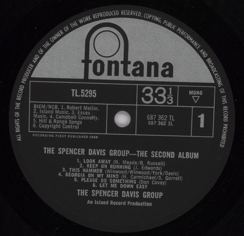 Spencer Davis Group The Second Album - VG UK vinyl LP album (LP record) SDGLPTH739280