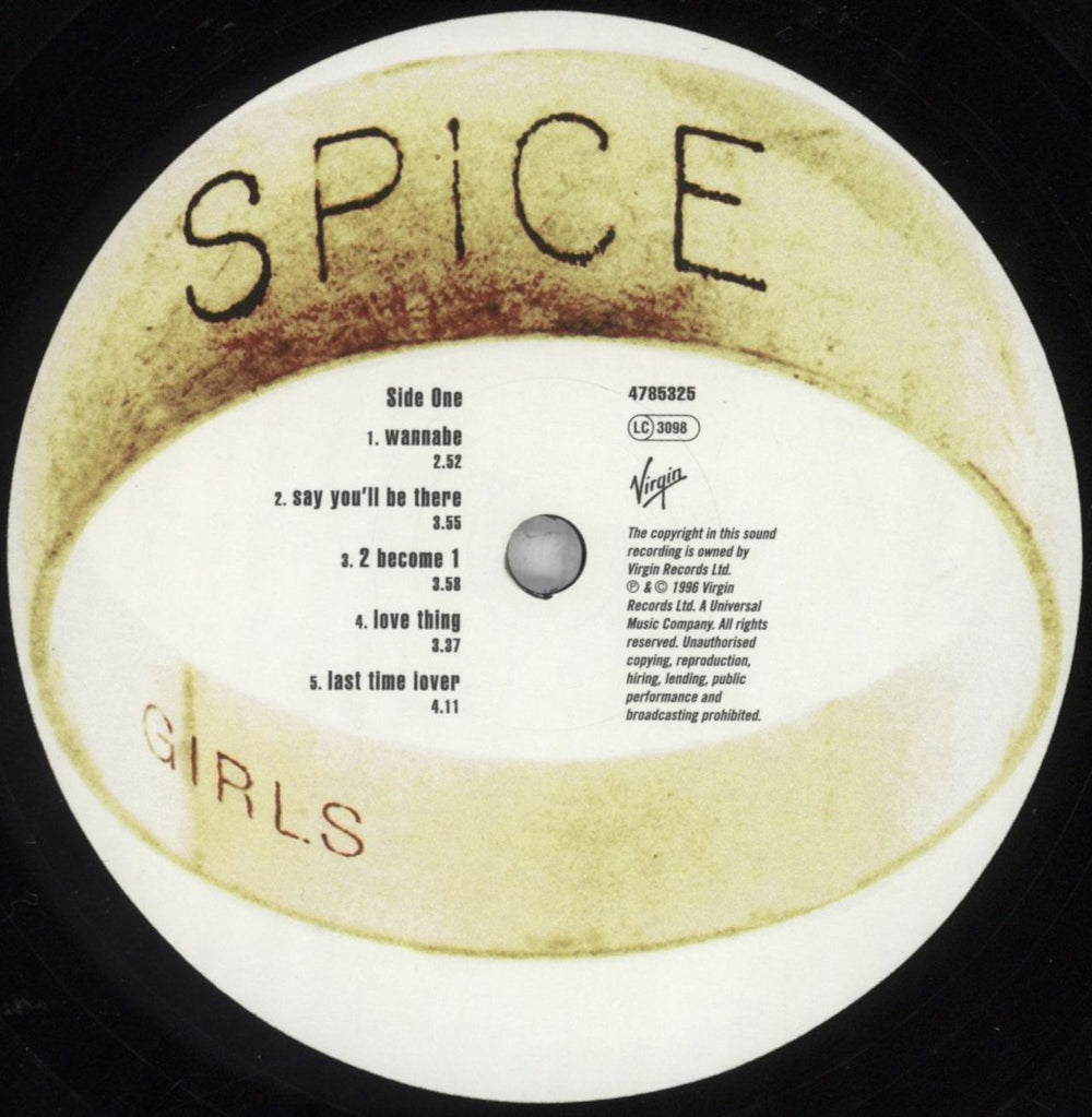 Spice Girls Spice - 180 Gram Vinyl UK vinyl LP album (LP record) PICLPSP836811