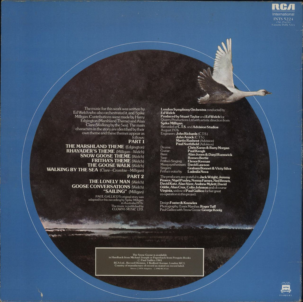 Spike Milligan The Snow Goose UK vinyl LP album (LP record)