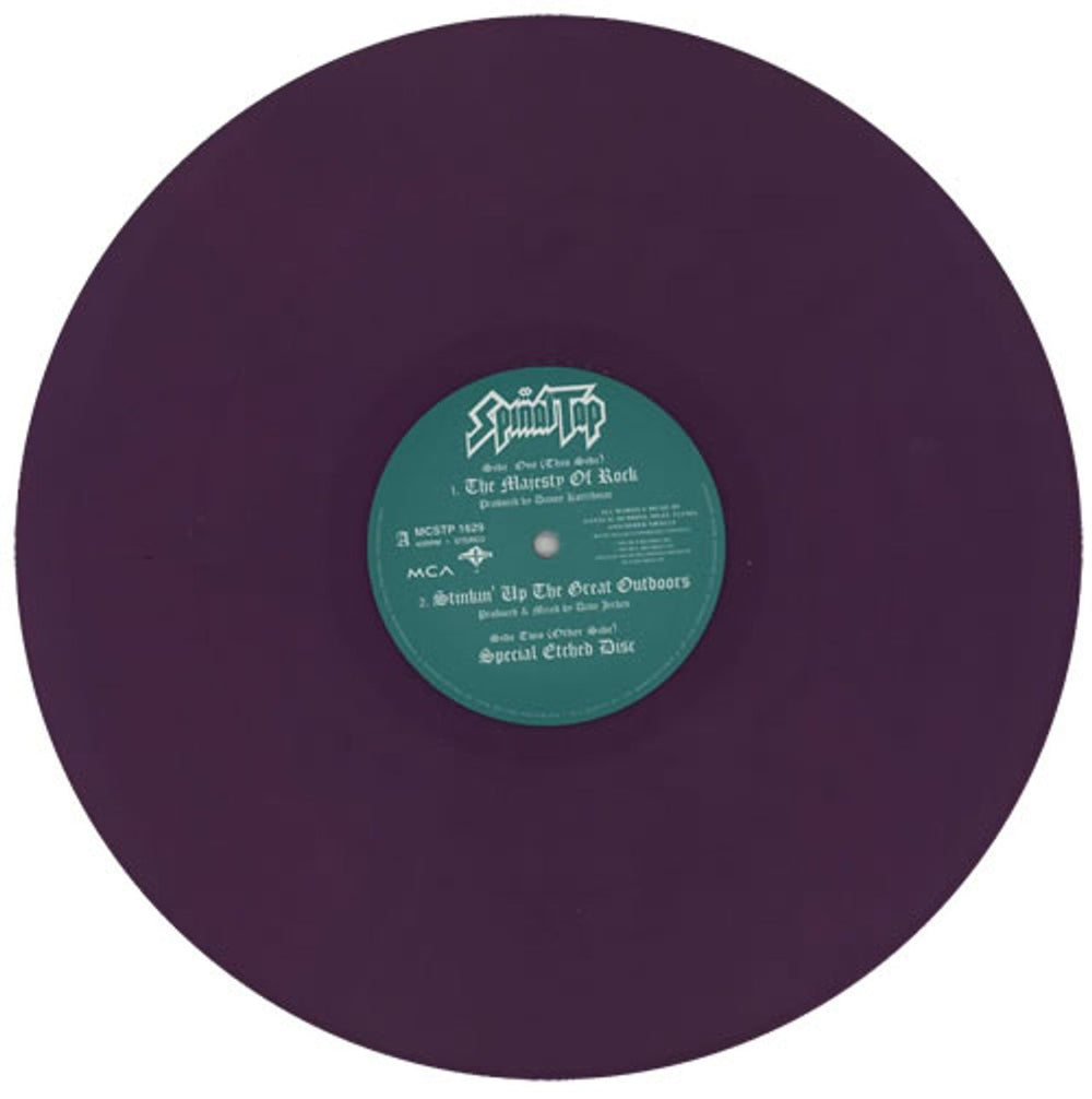 Spinal Tap The Majesty Of Rock - Purple Vinyl UK 12" vinyl single (12 inch record / Maxi-single) TAP12TH104044