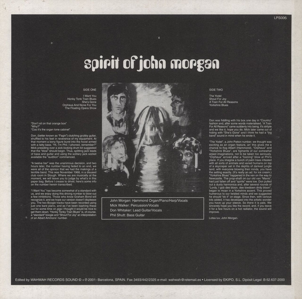 Spirit Of John Morgan Spirit Of John Morgan Spanish Vinyl LP