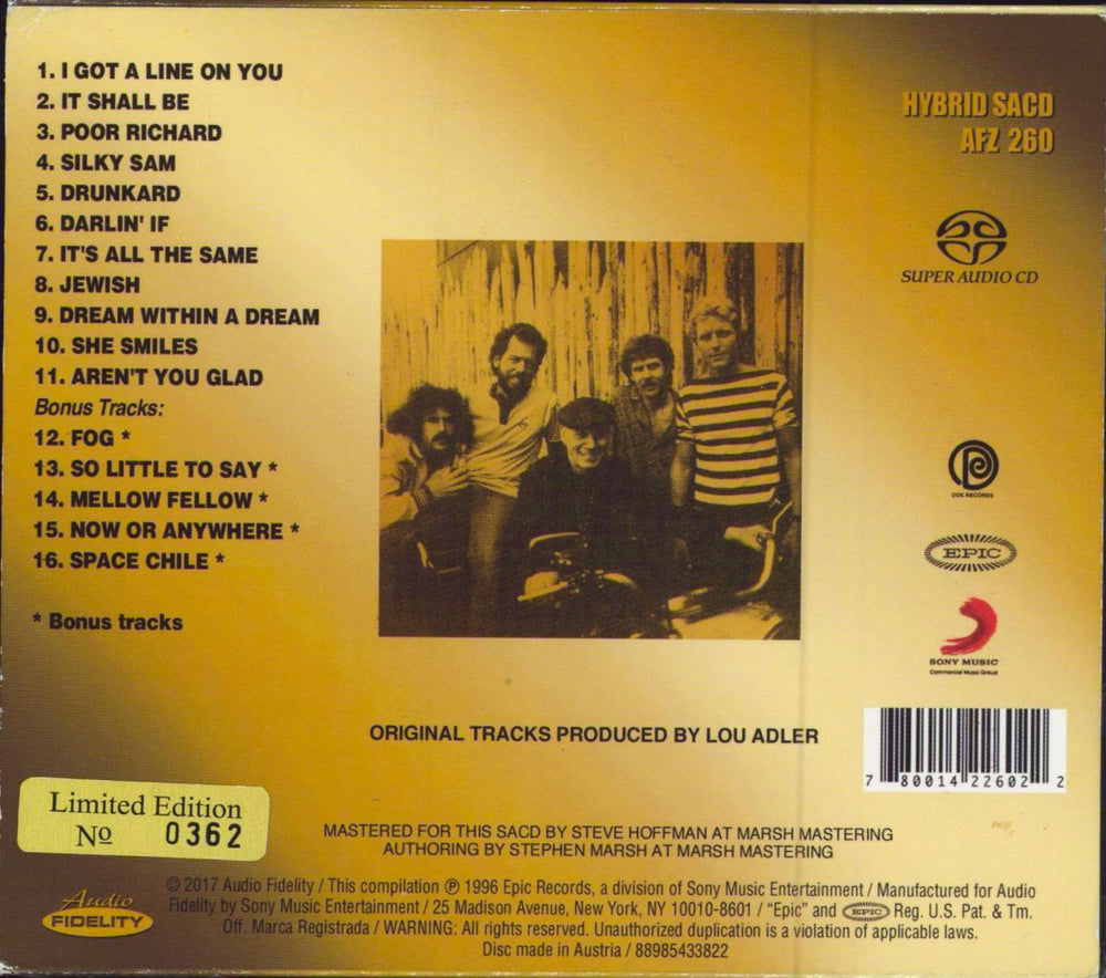 Spirit The Family That Plays Together US super audio CD SACD 780014226022