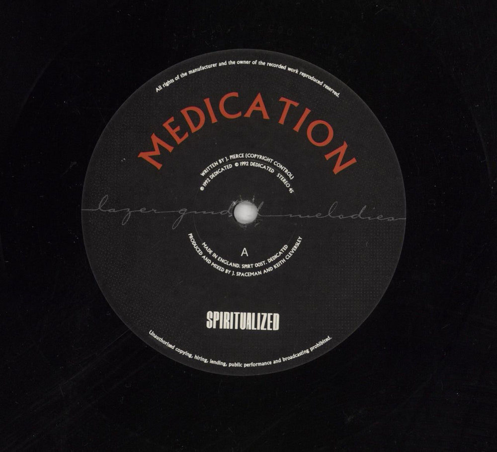 Spiritualized Medication UK 12" vinyl single (12 inch record / Maxi-single) SPZ12ME263208