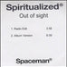 Spiritualized Out Of Sight - 2-trk UK Promo CD-R acetate CDR ACETATE