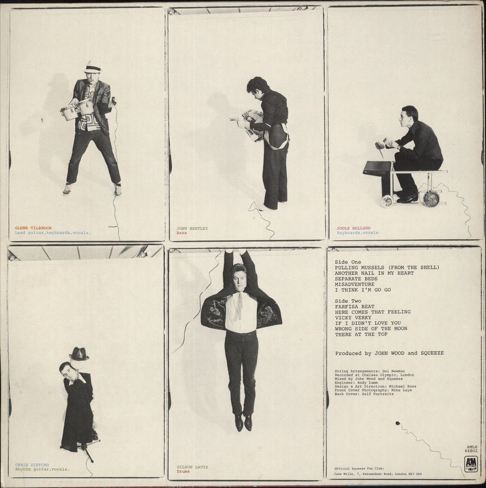 Squeeze Argybargy + inner UK vinyl LP album (LP record)