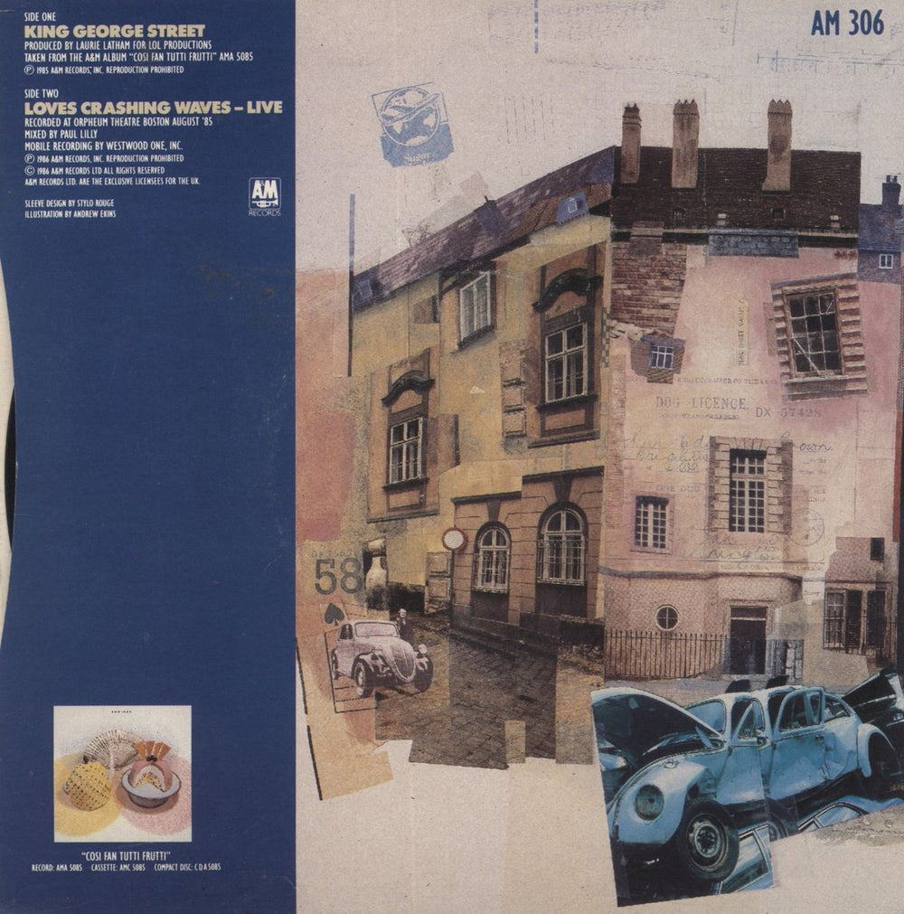 Squeeze King George Street UK 7" vinyl single (7 inch record / 45)